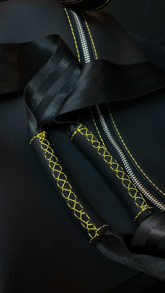 Recaro/GTI VW Yellow Tartan Duffle Bag