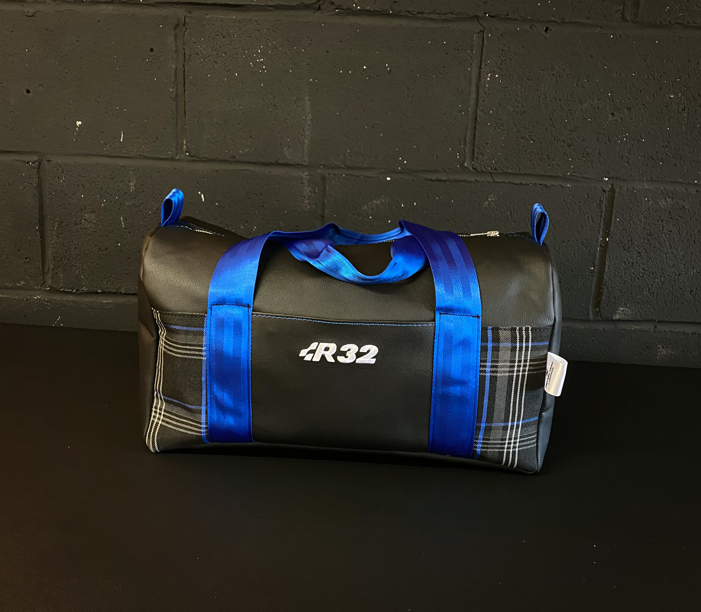 R32/GTE VW Blue Tartan Duffle Bag